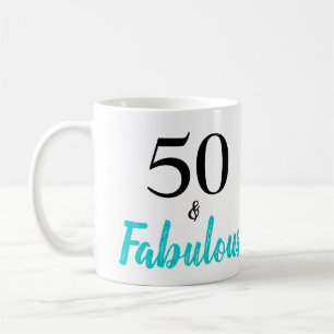 50. en Fabulous Turquoise Birthday Party Koffiemok