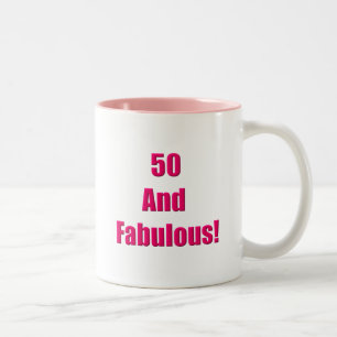 50 en Fabulous Tweekleurige Koffiemok