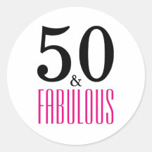 50 en Fabulous | Typografie 50e verjaardag