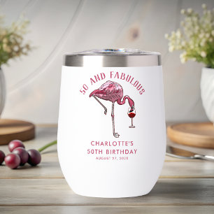 50 en Fabulous Verjaardag Flamingo Novelty Swag