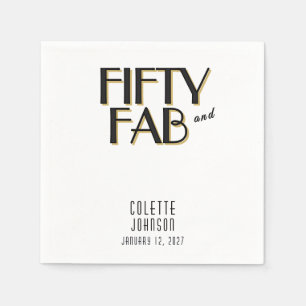 50 en Fabulous Verjaardag Jaren 20 Servet