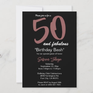 50 En Fabulous Verjaardag - Personaliseer Kaart