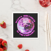 50 en Fabulous verjaardagsdisco dansfeest retro Servet (Insitu)