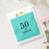 50 En Fabulous Verjaardagsfeestje Zeemeermin Turqu Bedankzakje (Gezegeld)