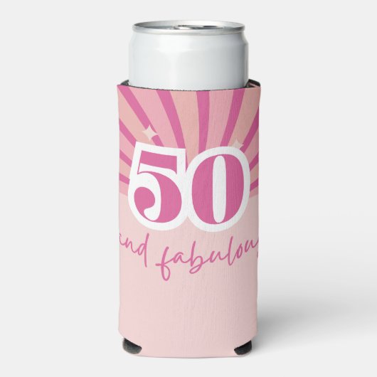 50 en fantastisch MET FOTO, retro verjaardag (Seltzer Voorkant)