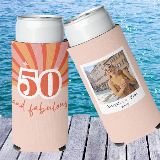 50 en fantastisch MET FOTO, retro verjaardag