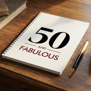 50 en fantastisch moderne verjaardagsuitspraak voo notitieboek