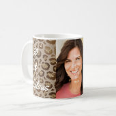 50 en fantastische foto Cheetah Print Koffiemok (Voorkant links)