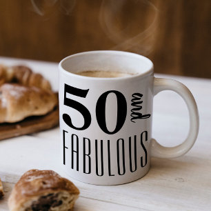 50 en fantastische verjaardagsfeestje cadeau Mok