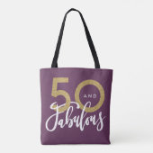 50 en geweldig tote bag (Achterkant)