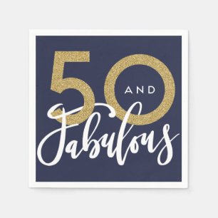 50 en geweldige verjaardagsfeestjes servet