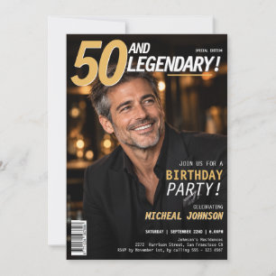 50 en legendarische mannen magazine cover 50ste ve kaart