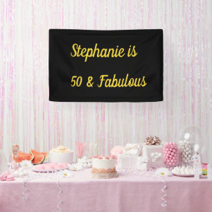 50 en verbluffend gouden gouden gouden gouden goud spandoek