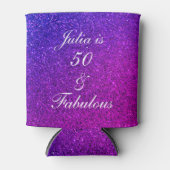 50 en verbluffend Paars bruinglitter ombre Blikjeskoeler (Voorkant)