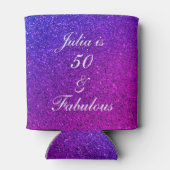 50 en verbluffend Paars bruinglitter ombre Blikjeskoeler (Achterkant)