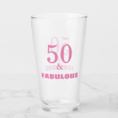 50 en verbluffend roze, stijlvolle bruidsschat van glas (Voorkant)