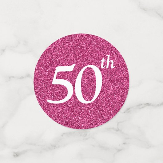 50 en vloeibaar confetti (Kleine voorkant)