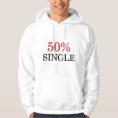 50% enkelvoudig hoodie (Voorkant)