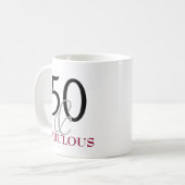 50 et cinquantième tasse fabuleuse de cadeau (Devant gauche)