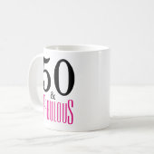 50 et cinquantième tasse fabuleuse de cadeau (Devant gauche)
