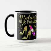 50 ET DIVA D'OR FABULEUX MUG PERSONNALISÉ (Gauche)