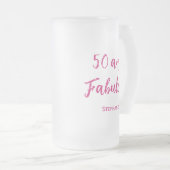 50 et fabuleuse 50e tasse de bière fraîche rose mo (Devant droit)