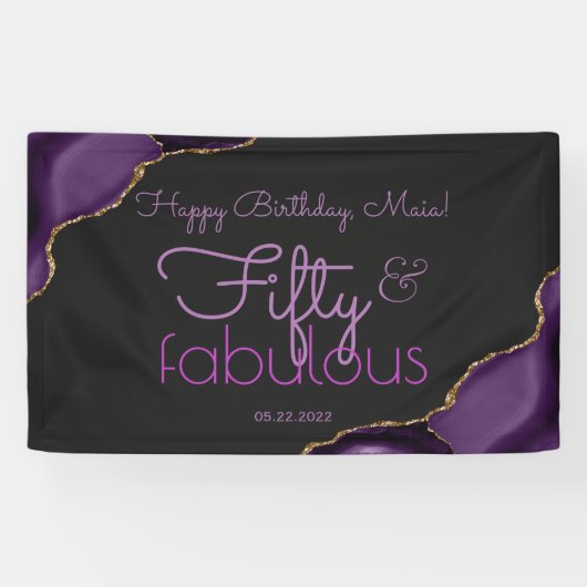 50 et fabuleuse bannière du 50e anniversaire (Horizontal)