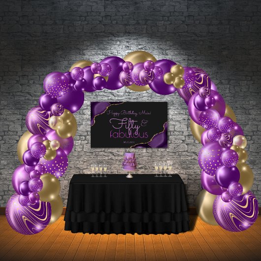 50 et fabuleuse bannière du 50e anniversaire