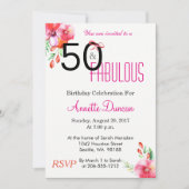 50 et fabuleuse invitation à la fête du 50e annive (Devant)