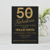 50 et fabuleuse invitation d'anniversaire (Debout devant)
