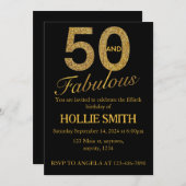 50 et fabuleuse invitation d'anniversaire (Devant / Derrière)