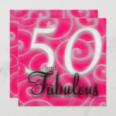 50 et fabuleuse invitation d'anniversaire (Devant / Derrière)