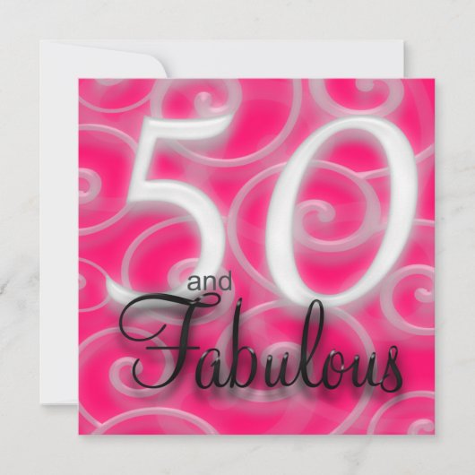 50 et fabuleuse invitation d'anniversaire (Devant)