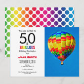 50 et fabuleuse invitation d'anniversaire (Devant / Derrière)