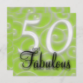 50 et fabuleuse invitation d'anniversaire (Devant / Derrière)