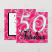 50 et fabuleuse invitation d'anniversaire (Devant / Derrière)