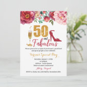 50 et fabuleuse invitation d'anniversaire pour les (Debout devant)