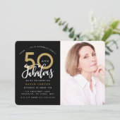 50 et fabuleuse invitation photo fête d'anniversai (Debout devant)