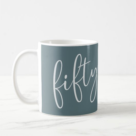 50 et fabuleuse Mug de script moderne (Gauche)