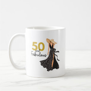 50 et fabuleuse Mug noir et or