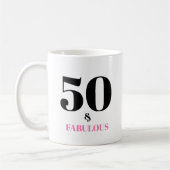 50 et fabuleuse Mug rose (Gauche)