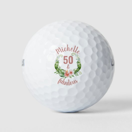 50 et fabuleuses balles de golf 50e anniversaire (Devant)