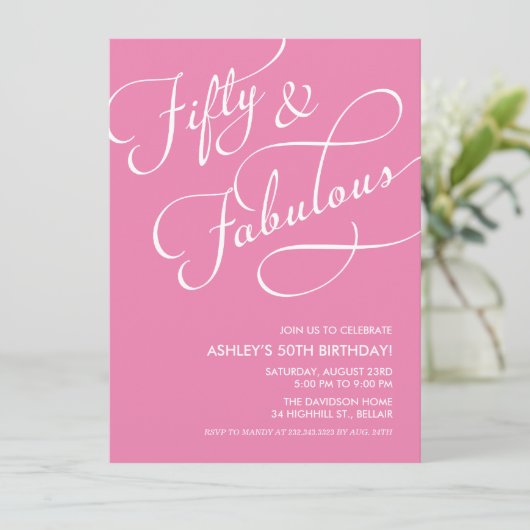 50 et fabuleuses invitations (Debout devant)