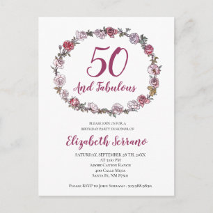 50 Et Fabuleuses Invitations De Fête D'Anniversair