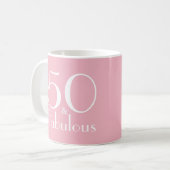 50 et fabuleux 50e anniversaire Cadeaux Mug (Devant gauche)