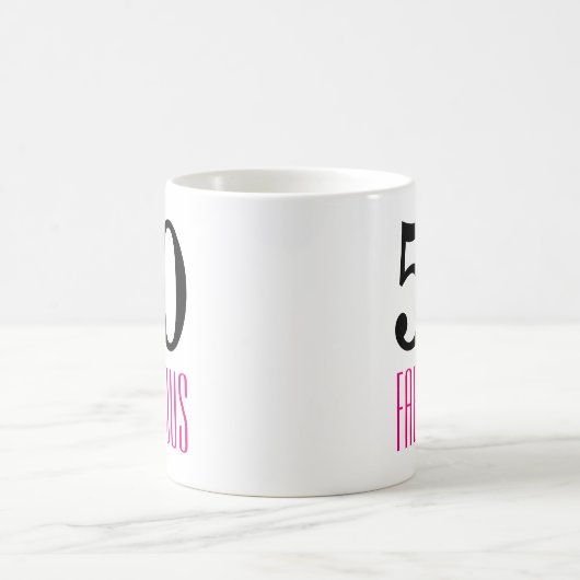 50 et fabuleux 50e anniversaire Gift Mug (Centre)
