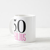 50 et fabuleux 50e anniversaire Gift Mug (Devant gauche)