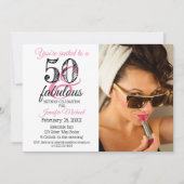 50 et fabuleux 50e anniversaire Invitation (Devant)