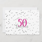 50 et fabuleux 50e anniversaire Invitations de fêt (Dos)