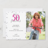 50 et fabuleux 50e anniversaire Invitations de fêt (Devant)